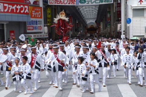 だんじり記念鋕　下松町(岸和田) 令和3年7月4日 並松町地車新調百周年記念曳行・修理入魂式 | 祭写楽